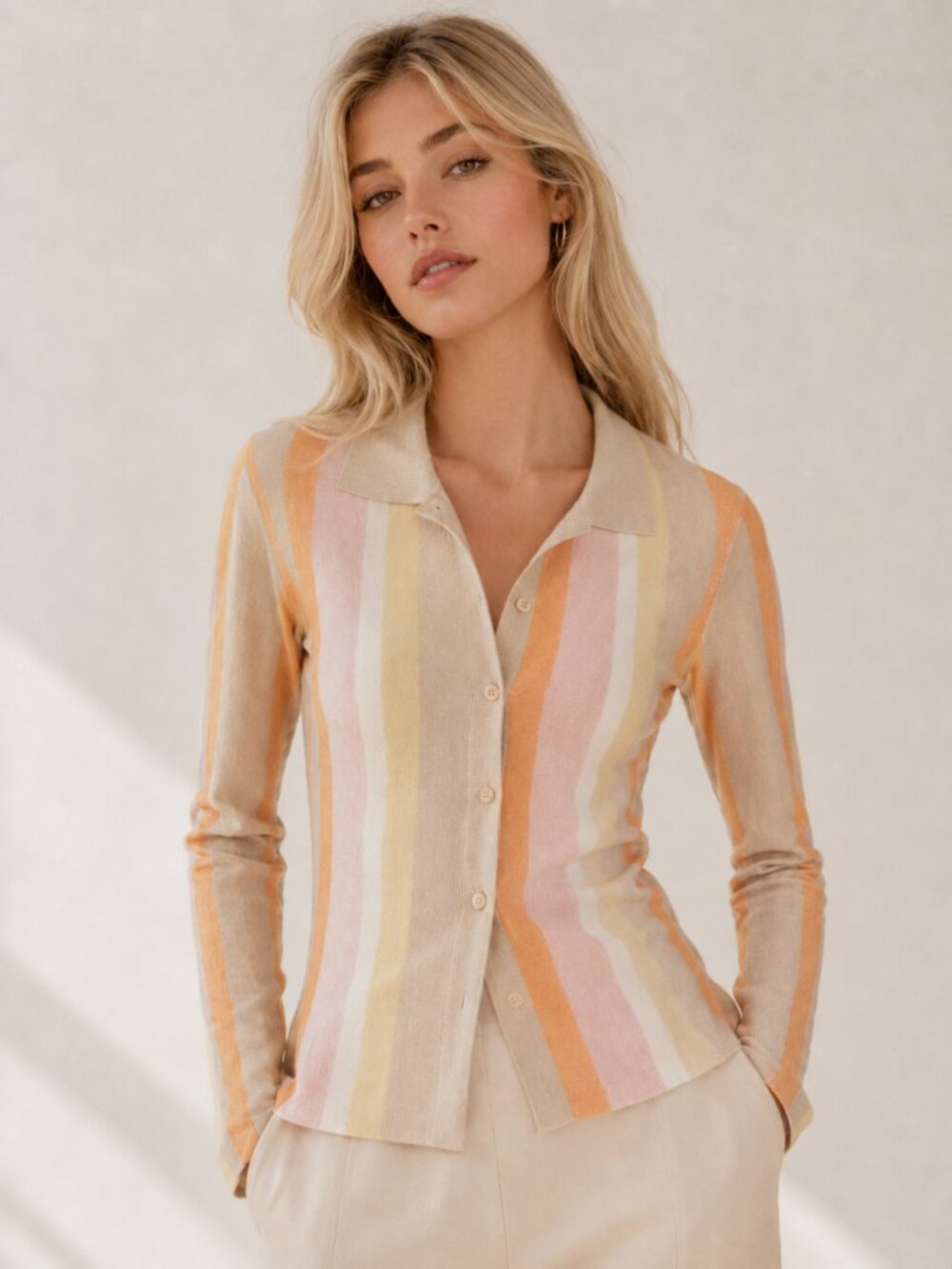 Hansen & Gretel Lexie Stripe Shirt Top